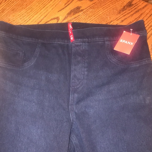 Spanx jeans leggings jeggings pockets Sz L NWTS - Picture 2 of 11